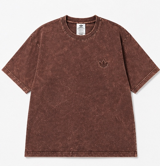 Vintage Acid Wash Oversized T-Shirt – Unisex Streetwear Tee | Mocha Brown