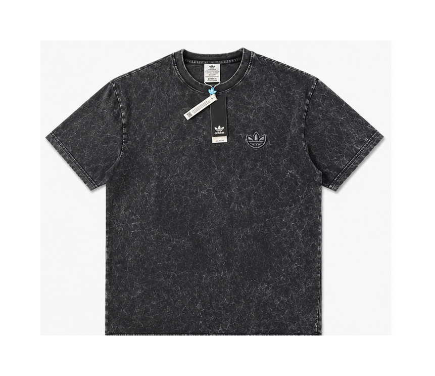 Vintage Acid Wash Oversized T-Shirt – Unisex Streetwear Tee | Charcoal Black