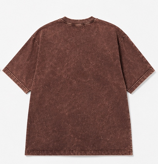 Vintage Acid Wash Oversized T-Shirt – Unisex Streetwear Tee | Mocha Brown