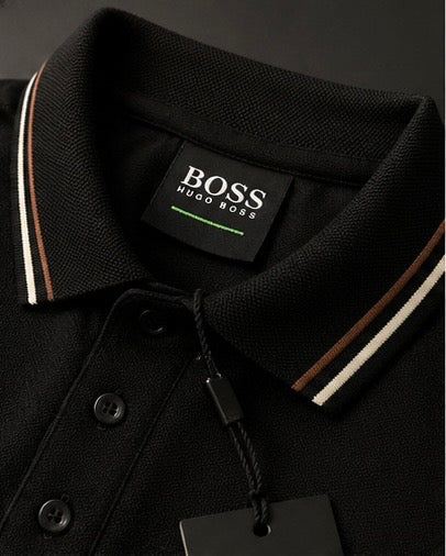 BOSS Premium Black Polo T-Shirt