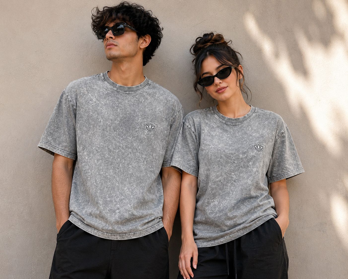 Vintage Acid Wash Oversized T-Shirt – Unisex Streetwear Tee | Washed Grey