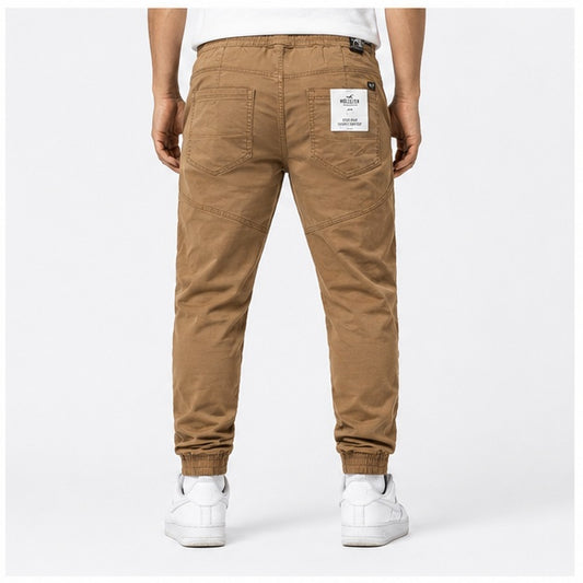 Hollister Men’s Brown Slim Fit Jogger Pants – Premium Stretch Casual Trousers
